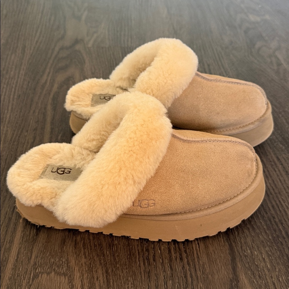UGG Slippers in Tan with Cream Lining
